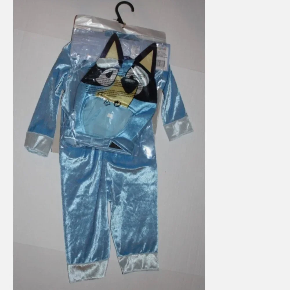 Bluey Toddler Costume Ages 2+ NWT Halloween Dress Up 3 Pc Set Disguise - Picture 2 of 3